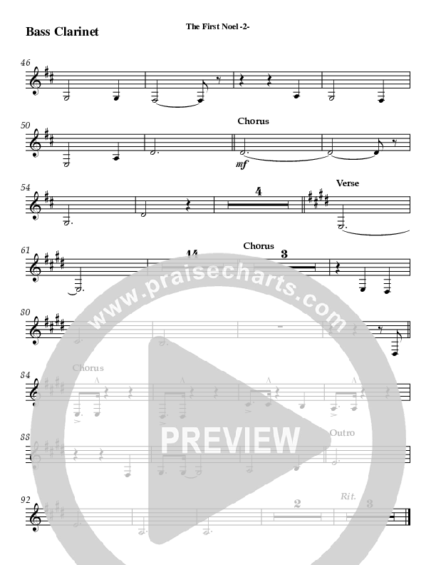 The First Noel Bass Clarinet (AnderKamp Music)