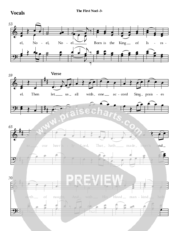 The First Noel Choir Sheet (AnderKamp Music)