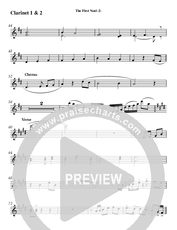 The First Noel Clarinet 1/2 (AnderKamp Music)