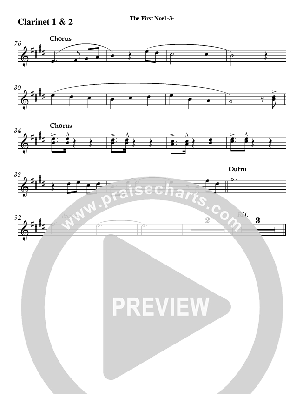 The First Noel Clarinet 1/2 (AnderKamp Music)