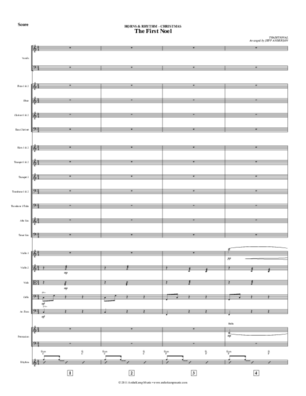 The First Noel Conductor's Score (AnderKamp Music)