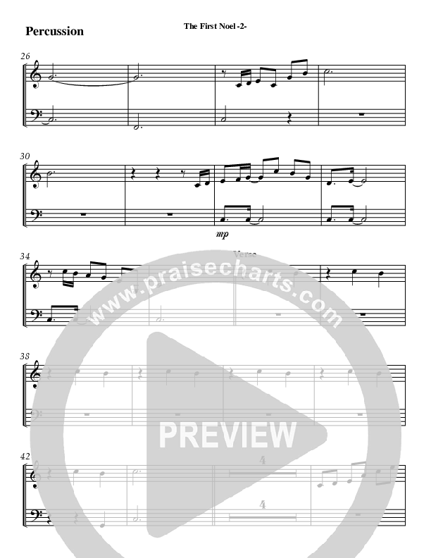 The First Noel Percussion (AnderKamp Music)