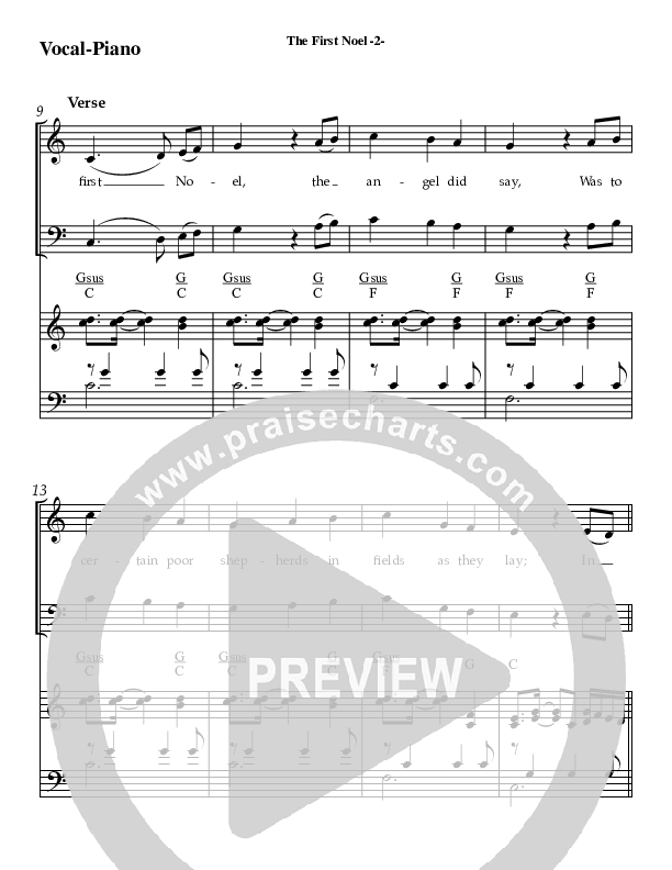 The First Noel Piano/Vocal & Lead (AnderKamp Music)