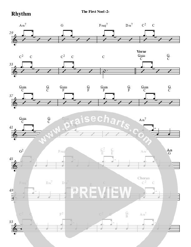 The First Noel Rhythm Chart (AnderKamp Music)
