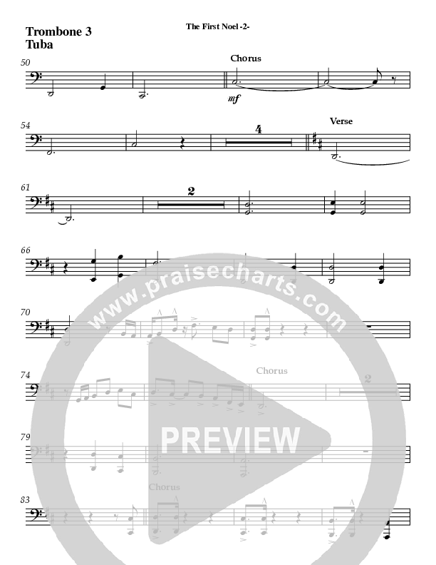 The First Noel Trombone 3/Tuba (AnderKamp Music)
