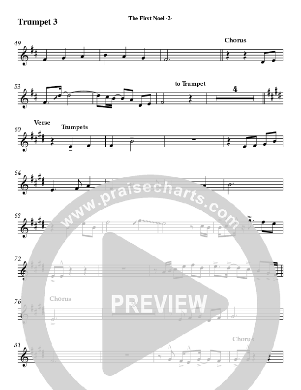 The First Noel Trumpet 3 (AnderKamp Music)