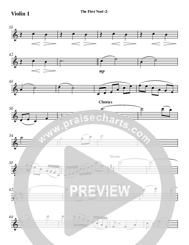 The First Noel Violin 1 (AnderKamp Music)