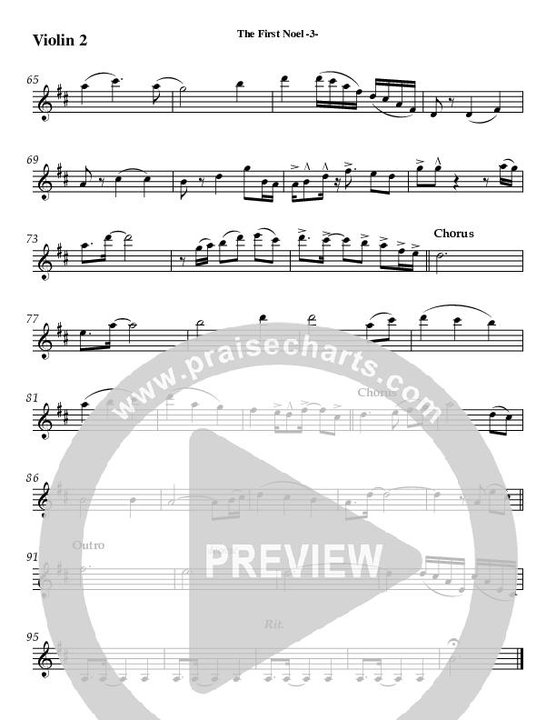 The First Noel Violin 2 (AnderKamp Music)