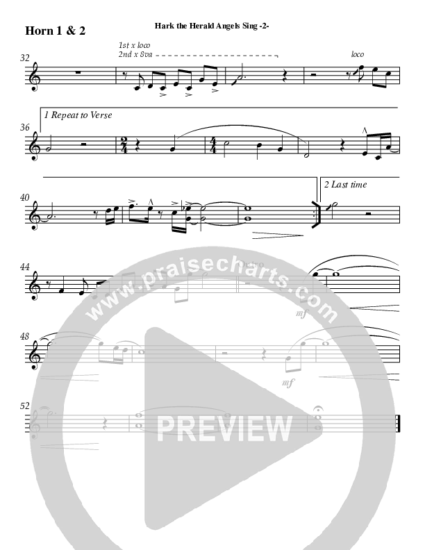 Hark The Herald Angels Sing French Horn 1/2 (AnderKamp Music)