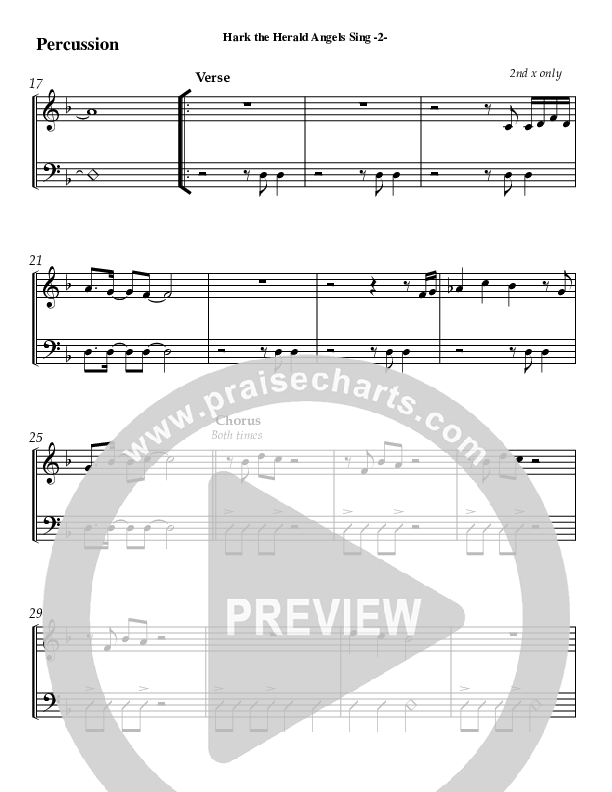 Hark The Herald Angels Sing Percussion (AnderKamp Music)