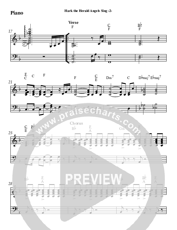 Hark The Herald Angels Sing Piano Sheet (AnderKamp Music)