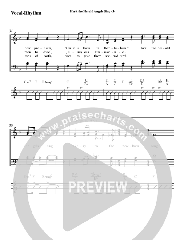 Hark The Herald Angels Sing Rhythm/Vocal (AnderKamp Music)