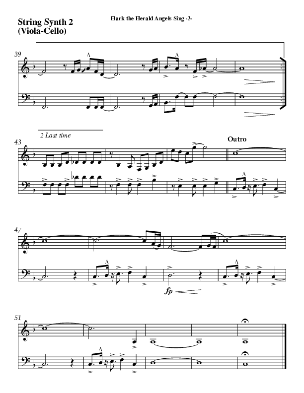 Hark The Herald Angels Sing Synth (AnderKamp Music)