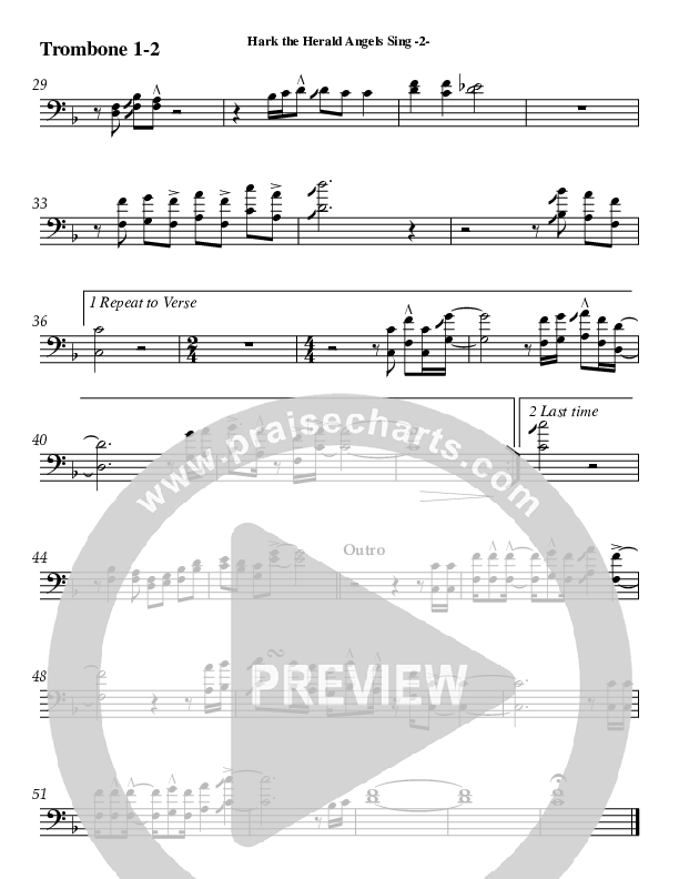 Hark The Herald Angels Sing Trombone 1/2 (AnderKamp Music)
