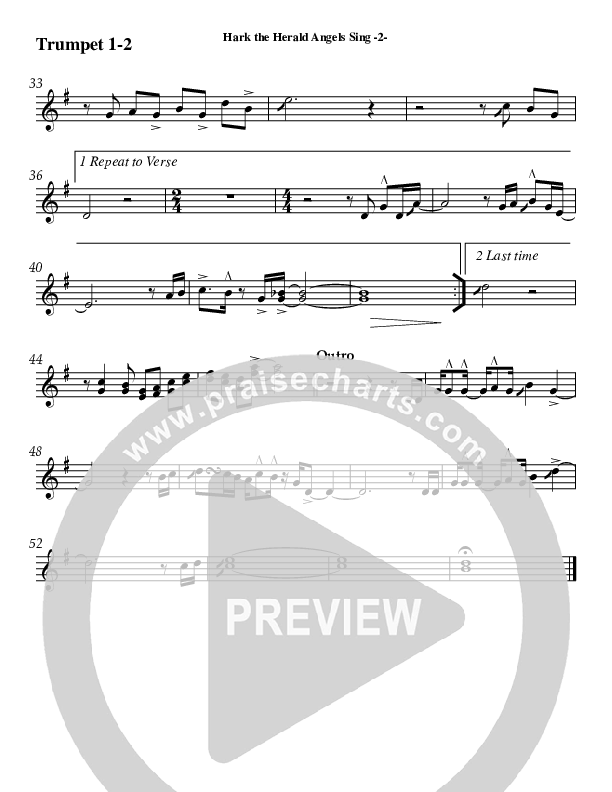 Hark The Herald Angels Sing Trumpet 1,2 (AnderKamp Music)