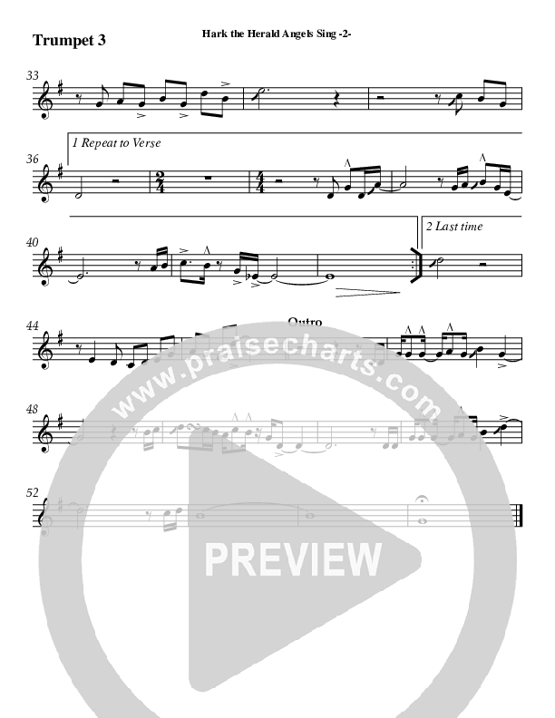 Hark The Herald Angels Sing Trumpet 3 (AnderKamp Music)