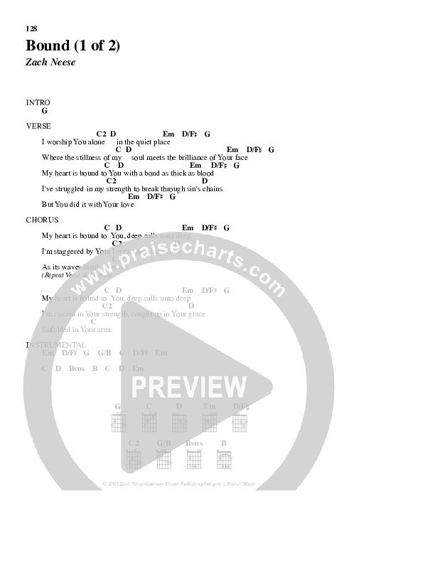 Bound Chords & Lyrics (Gateway Worship)