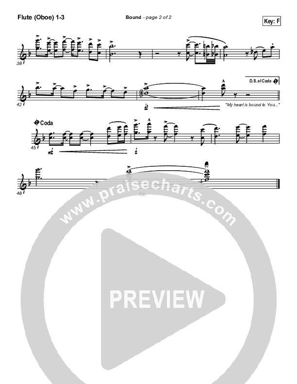 Bound Flute/Oboe 1/2/3 (Gateway Worship)