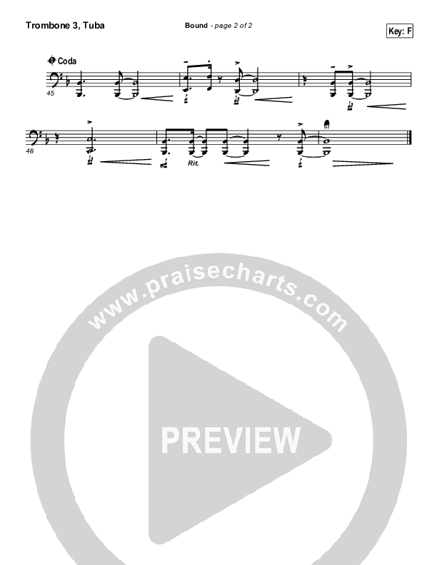 Bound Trombone 3/Tuba (Gateway Worship)