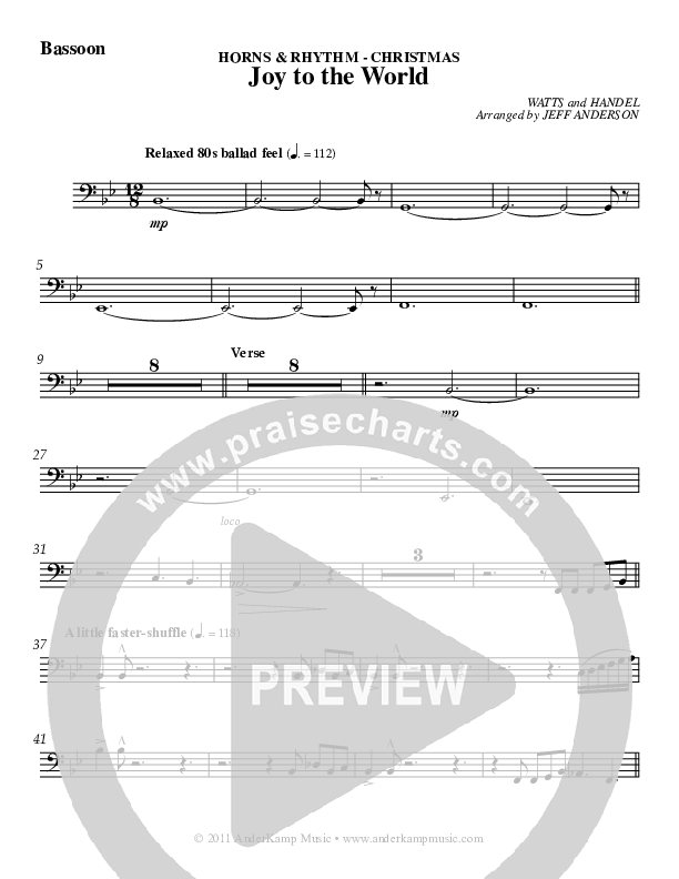 Horns & Rhythm Christmas Complete Set Bassoon 1/2 (AnderKamp Music)