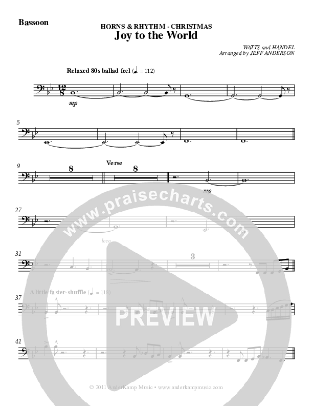 Horns & Rhythm Christmas Complete Set Bassoon 1/2 (AnderKamp Music)