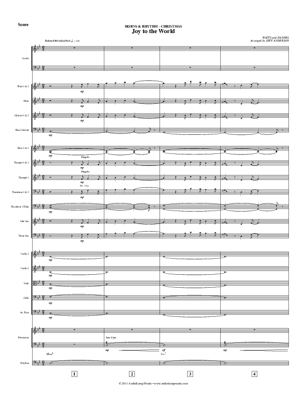 Horns & Rhythm Christmas Complete Set Conductor's Score (AnderKamp Music)