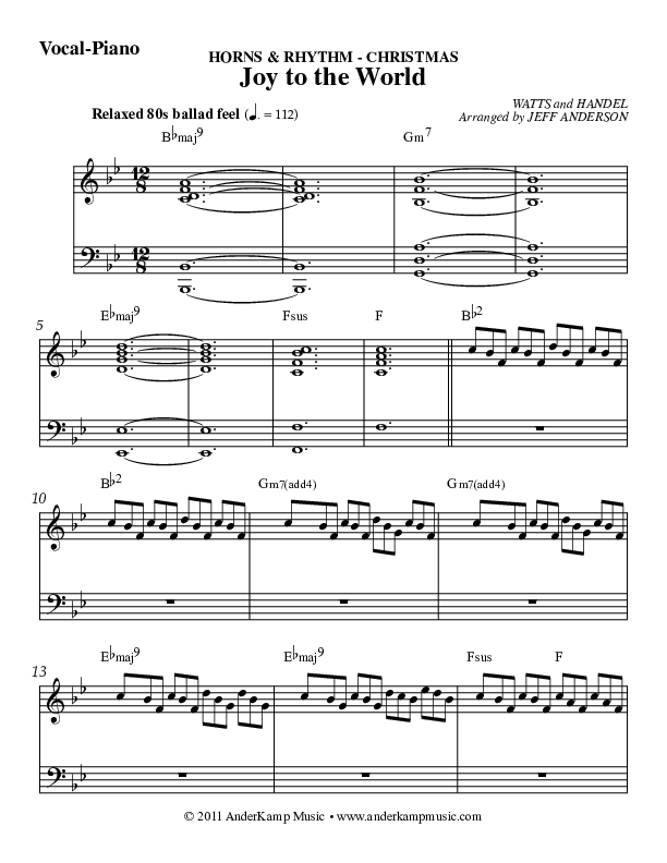 Horns & Rhythm Christmas Complete Set Piano/Vocal (AnderKamp Music)