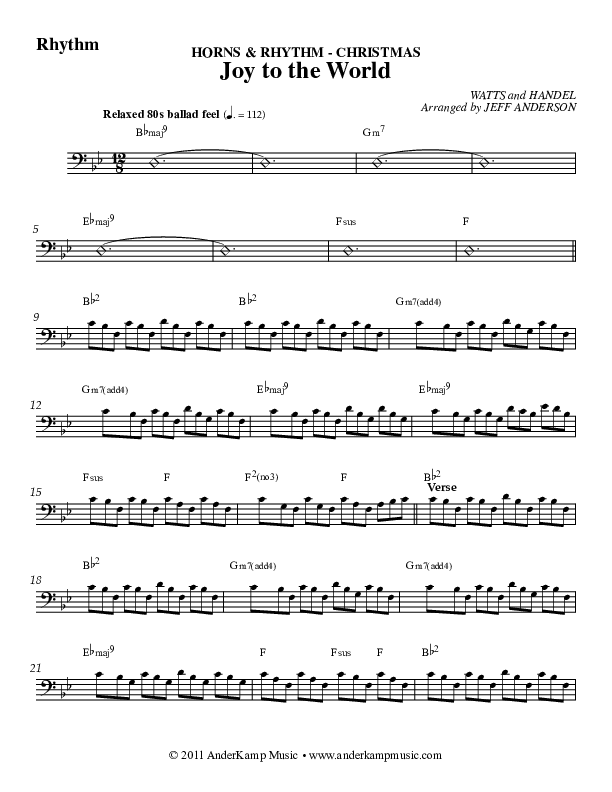 Horns & Rhythm Christmas Complete Set Rhythm Chart (AnderKamp Music)