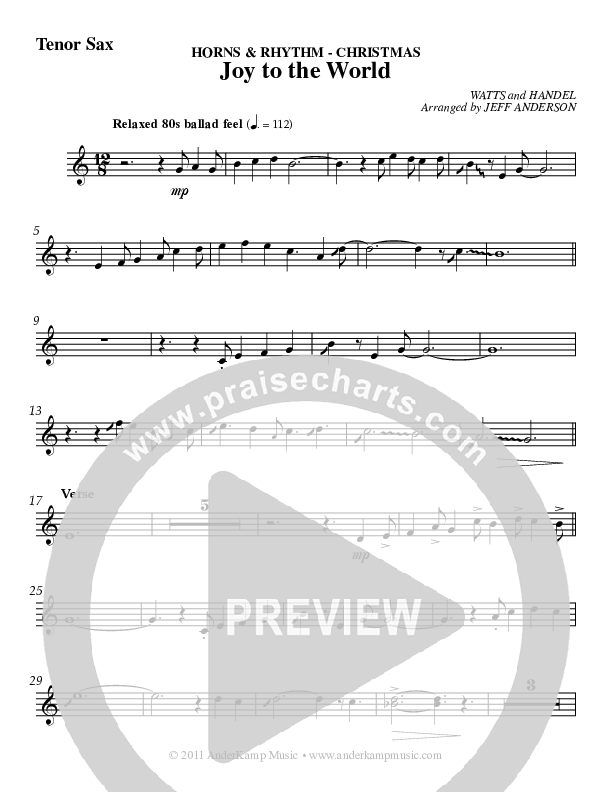 Horns & Rhythm Christmas Complete Set Tenor Sax 2 (AnderKamp Music)