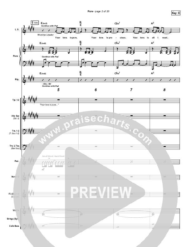 Pure Conductor's Score (Gateway Worship)