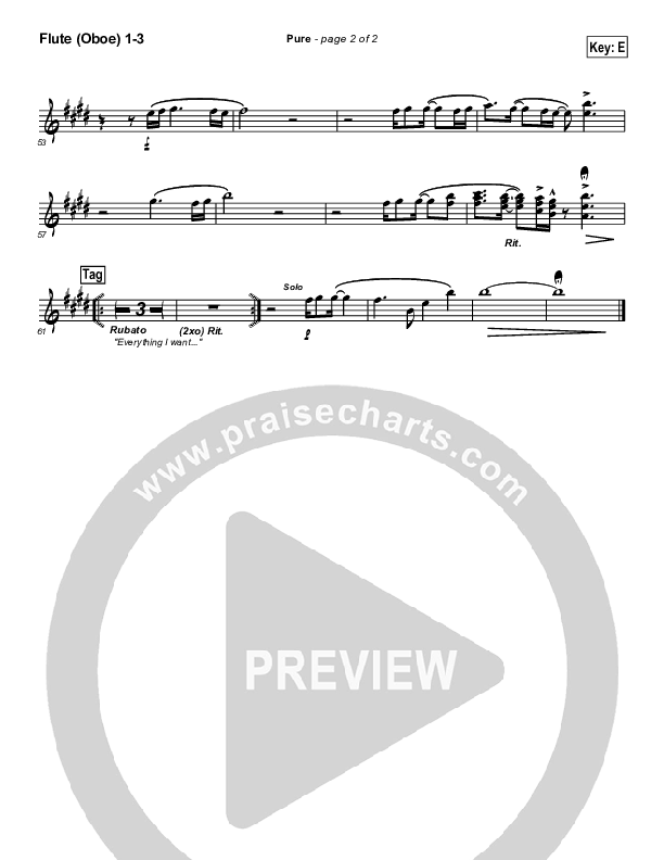 Pure Flute/Oboe 1/2/3 (Gateway Worship)