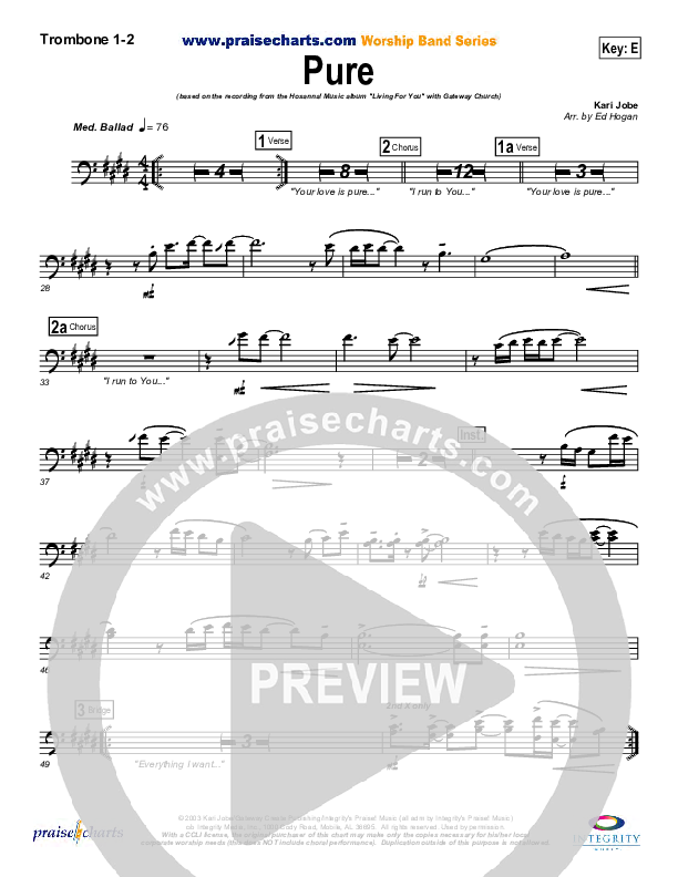 Pure Trombone 1/2 (Gateway Worship)