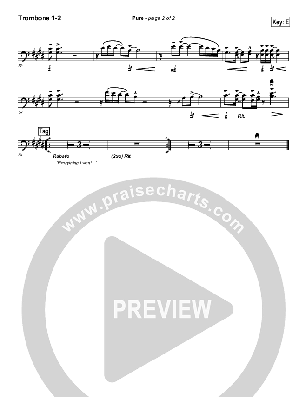 Pure Trombone 1/2 (Gateway Worship)