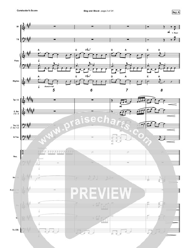 Sing And Shout Orchestration (Matt Redman)