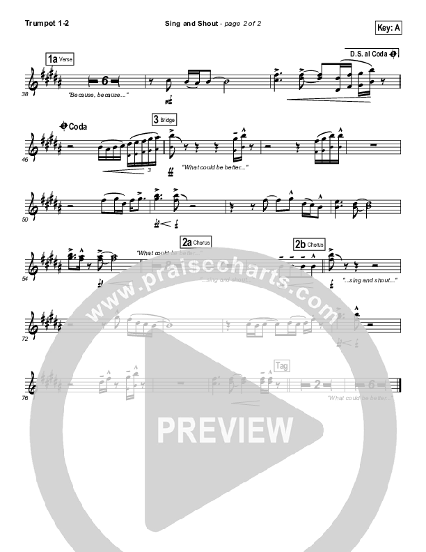 Sing And Shout Trumpet 1,2 (Matt Redman)