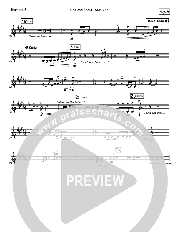 Sing And Shout Trumpet 3 (Matt Redman)