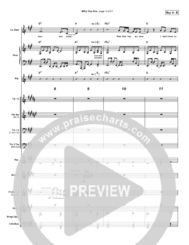 Who You Are Conductor's Score (Gateway Worship)