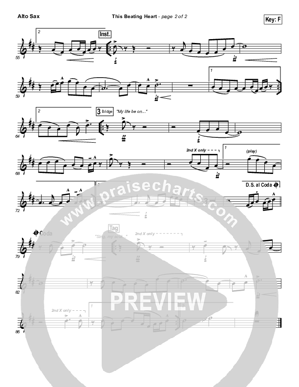 This Beating Heart Alto Sax (Matt Redman)