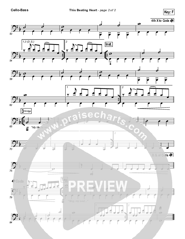 This Beating Heart Cello/Bass (Matt Redman)