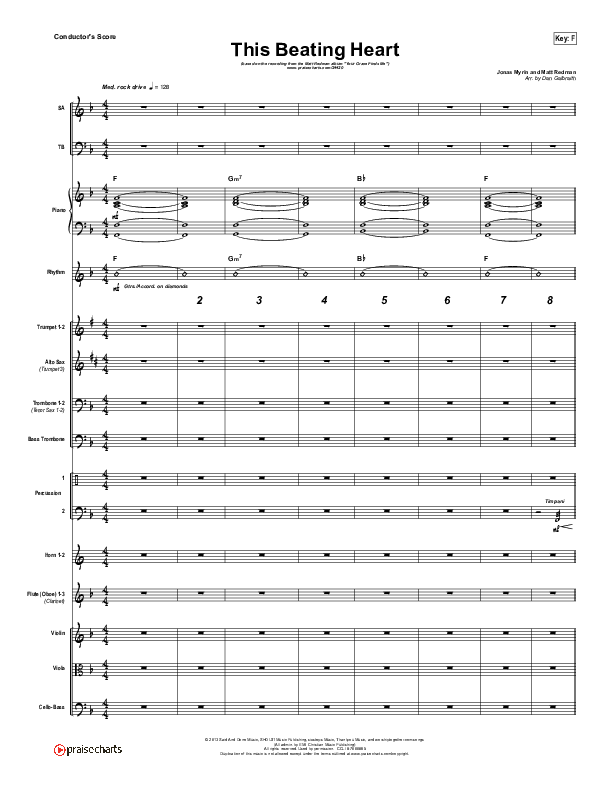 This Beating Heart Conductor's Score (Matt Redman)