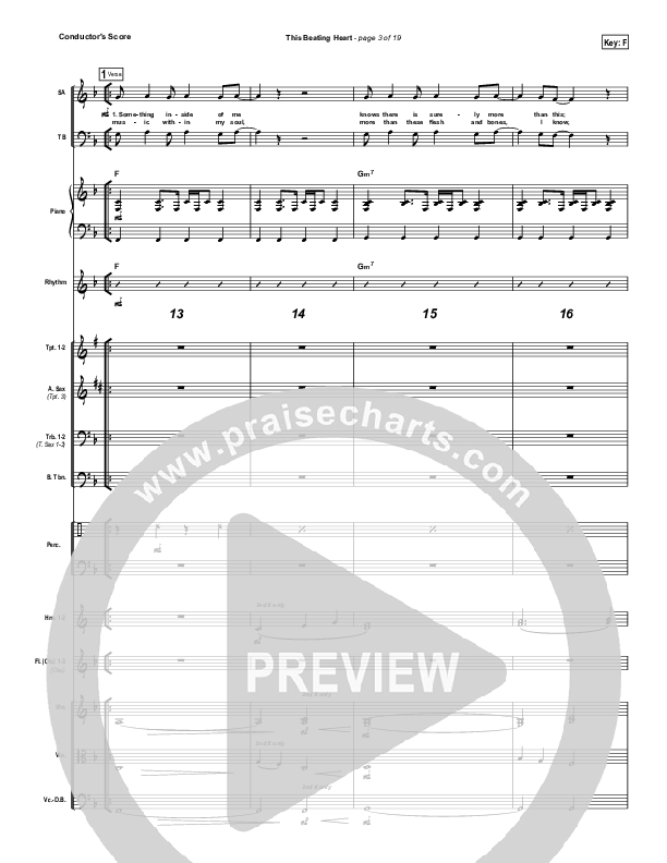 This Beating Heart Conductor's Score (Matt Redman)