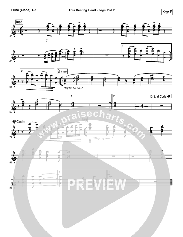 This Beating Heart Flute/Oboe 1/2/3 (Matt Redman)