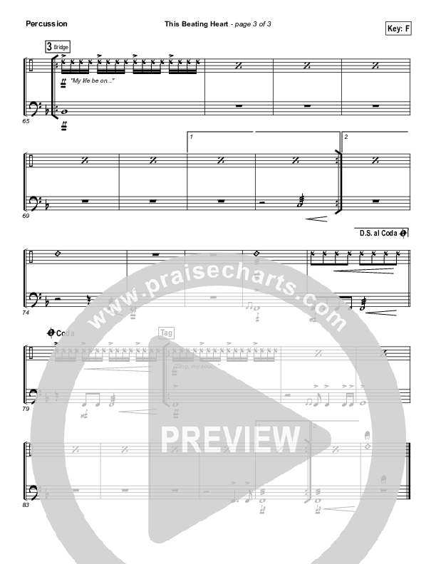 This Beating Heart Percussion (Matt Redman)