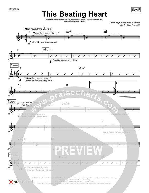 This Beating Heart Rhythm Chart (Matt Redman)