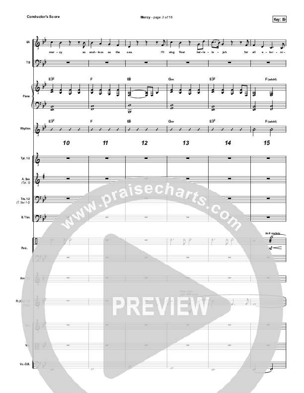 Mercy Conductor's Score (Matt Redman)