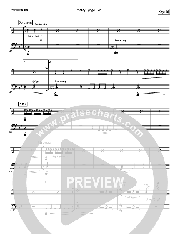 Mercy Percussion (Matt Redman)