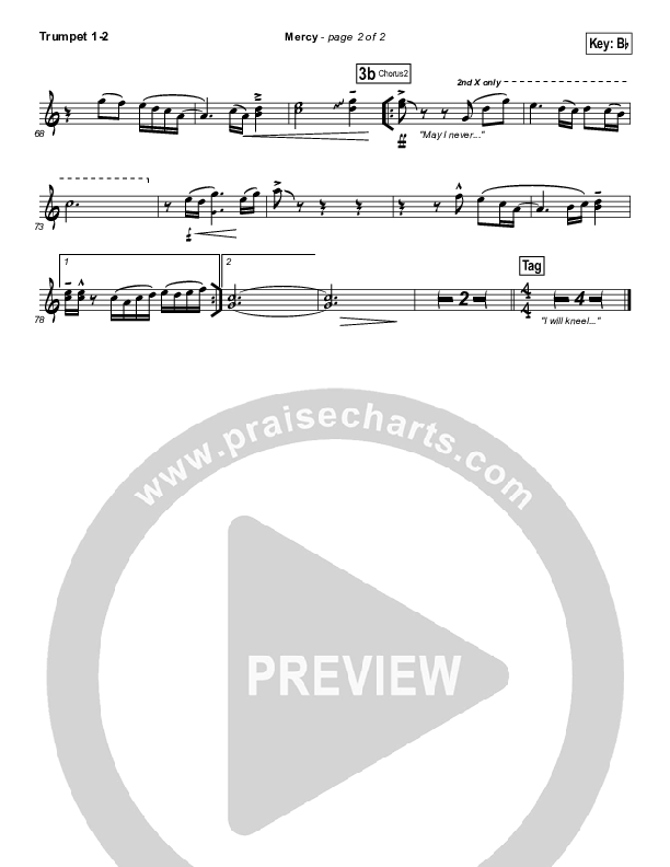 Mercy Trumpet 1,2 (Matt Redman)