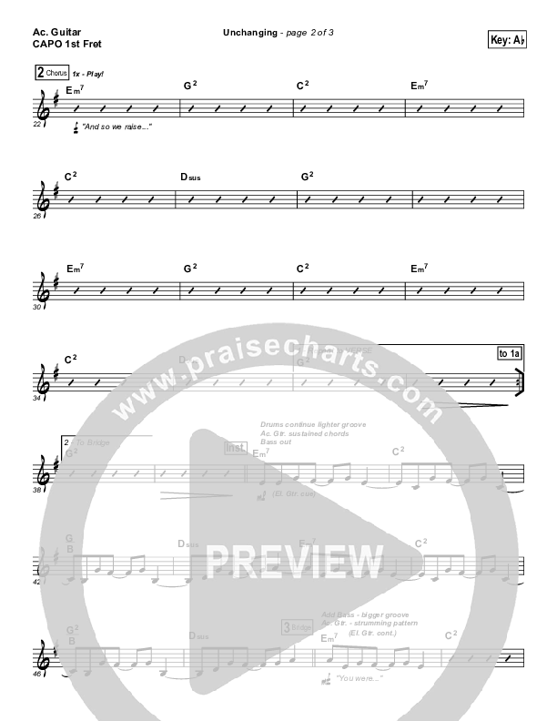 Unchanging Acoustic Guitar (Chris Tomlin)