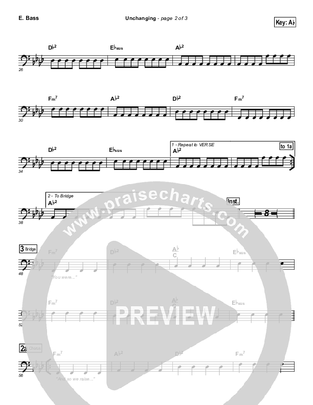 Unchanging Bass Guitar (Chris Tomlin)