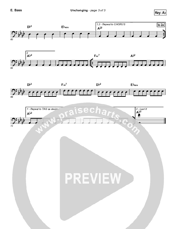 Unchanging Bass Guitar (Chris Tomlin)